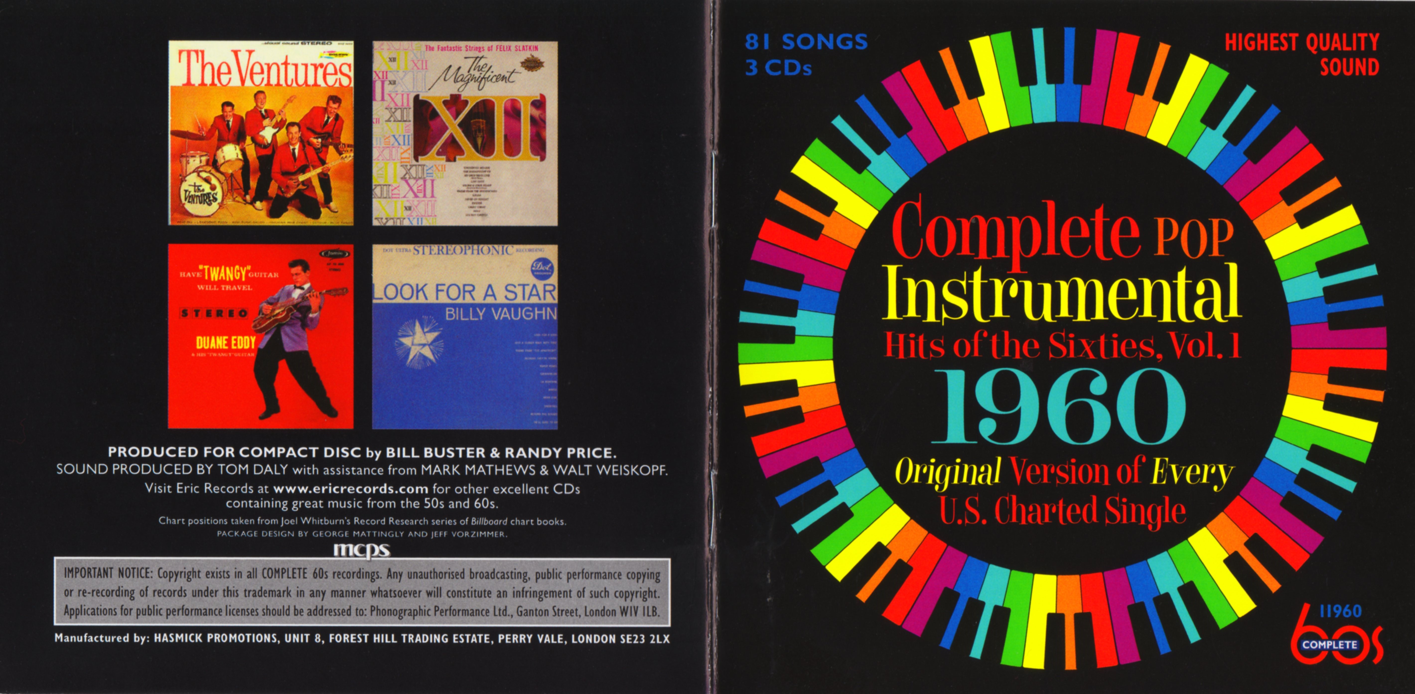 Conflict Beneden afronden doel Various – Complete Pop Instrumental Hits Of The Sixties, Vol. 1 – 1960