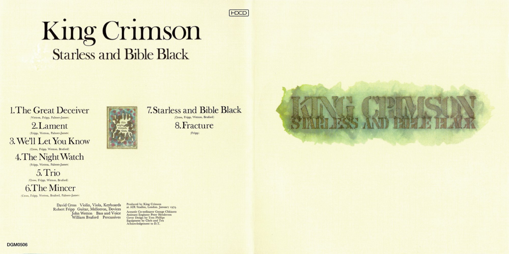 King Crimson альбом Starless And Bible Black (1974) .