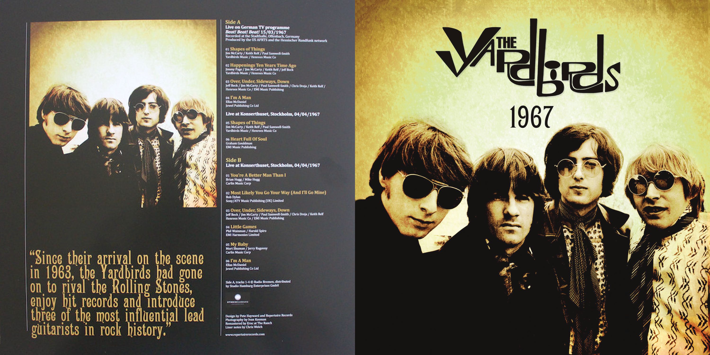 The Yardbirds альбом Live in Stockholm & Offenbach 1967 (2018) .
