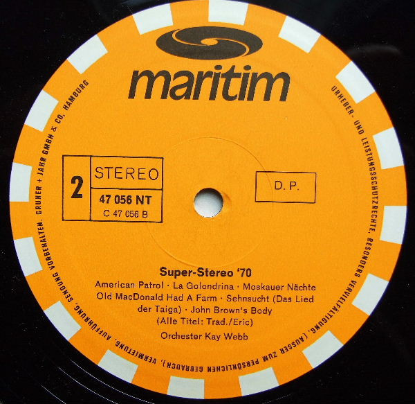 Kay Webb Orchestera – Super Stereo (1970)
